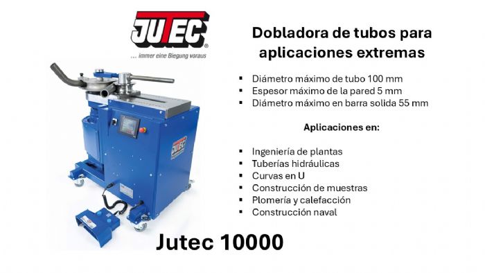 Dobladora de tubos Jutec 10000
